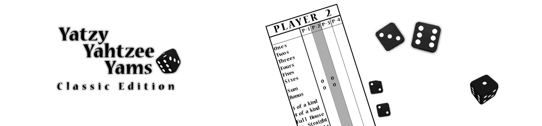 Yatzy Yahtzee Yams Classic Edition