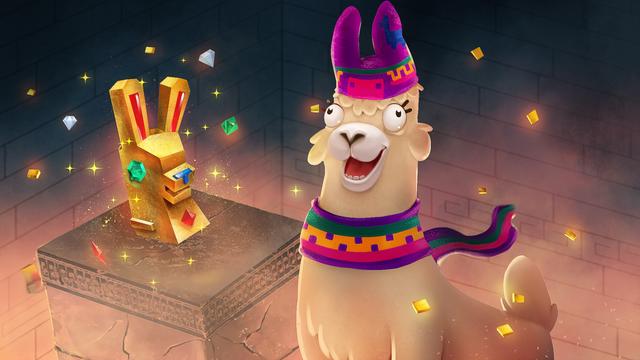 Adventure Llama background