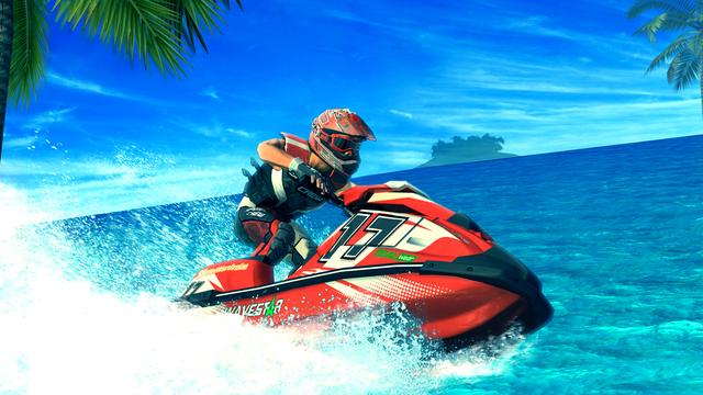 Aqua Moto Racing Utopia background