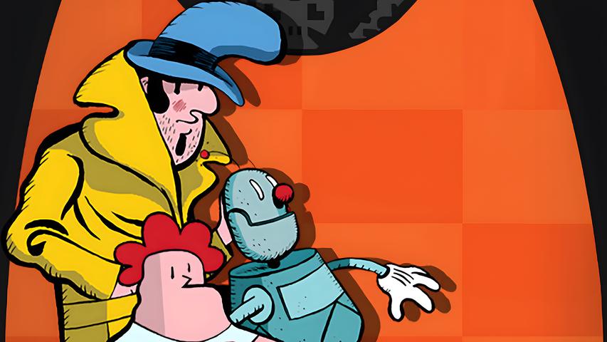 Detective Case and Clown Bot in: The Express Killer — cover artwork