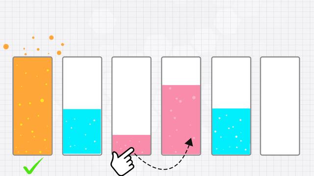 Liquid Puzzle: sort the color background