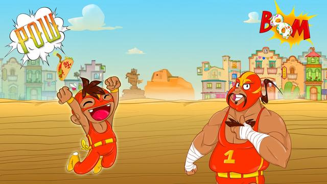 Super Wrestlers: Slaps' Fury background