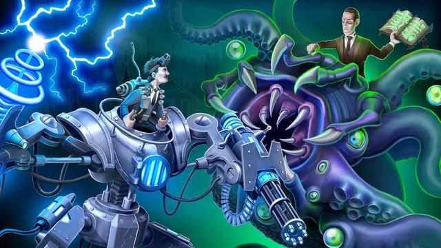 Tesla vs Lovecraft background