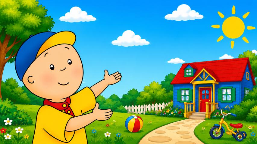 A Day With Caillou — cover artwork
