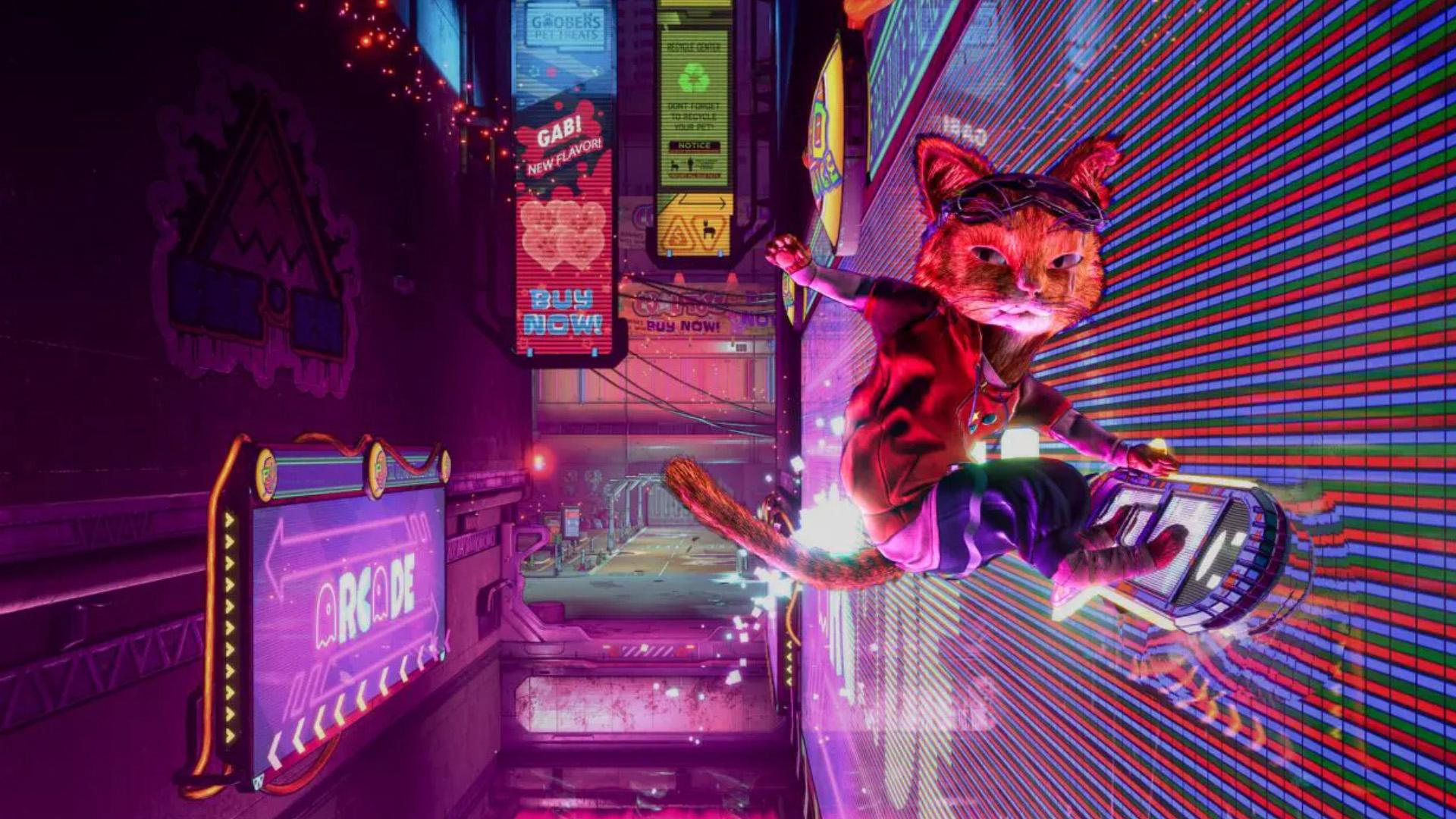 Gori : Cuddly Carnage - Wired Productions - Un chat de combat, un hoverboard et des licornes tueuses : le hack'n'slash le plus attendrissant et le plus décomplexé de l'année