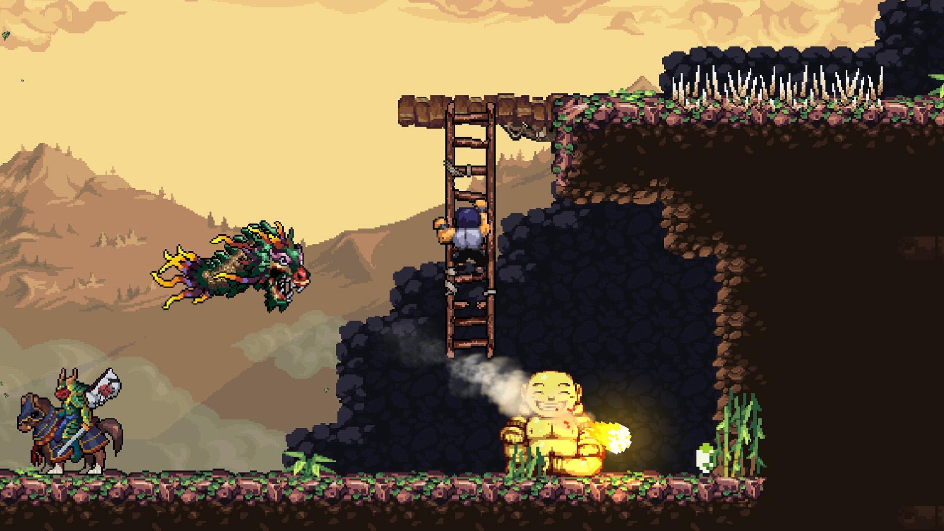 Shadow of the Orient - Spacelab Games - Xiaolang contre les ombres : un hommage pixel art aux classiques de l'action orientale