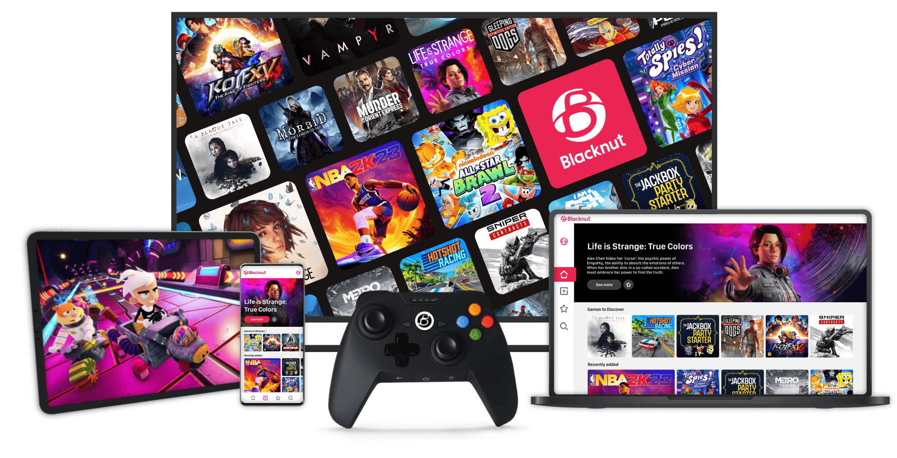 ダウンロードすることなく、すべてのスクリーンで即座にプレイできる