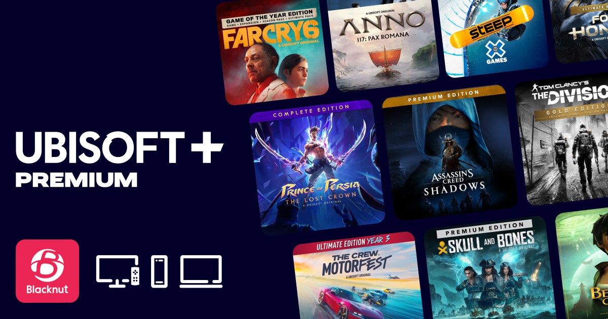 Ubisoft+ Premium is Now on Blacknut: All Your Favorite Games, Day 1 Access, Anywhere