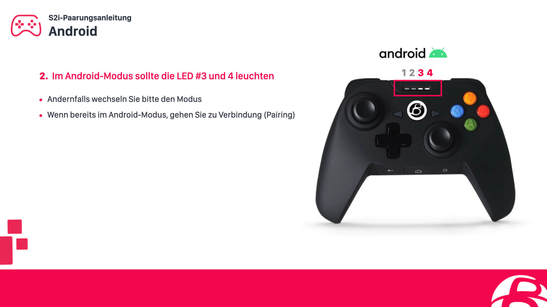 Konfiguriere einen SHAKS S2i Controller für Android Smartphone