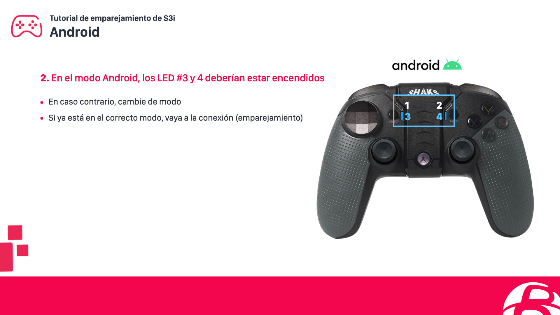 Configurar un mando SHAKS S3b para smartphone Android