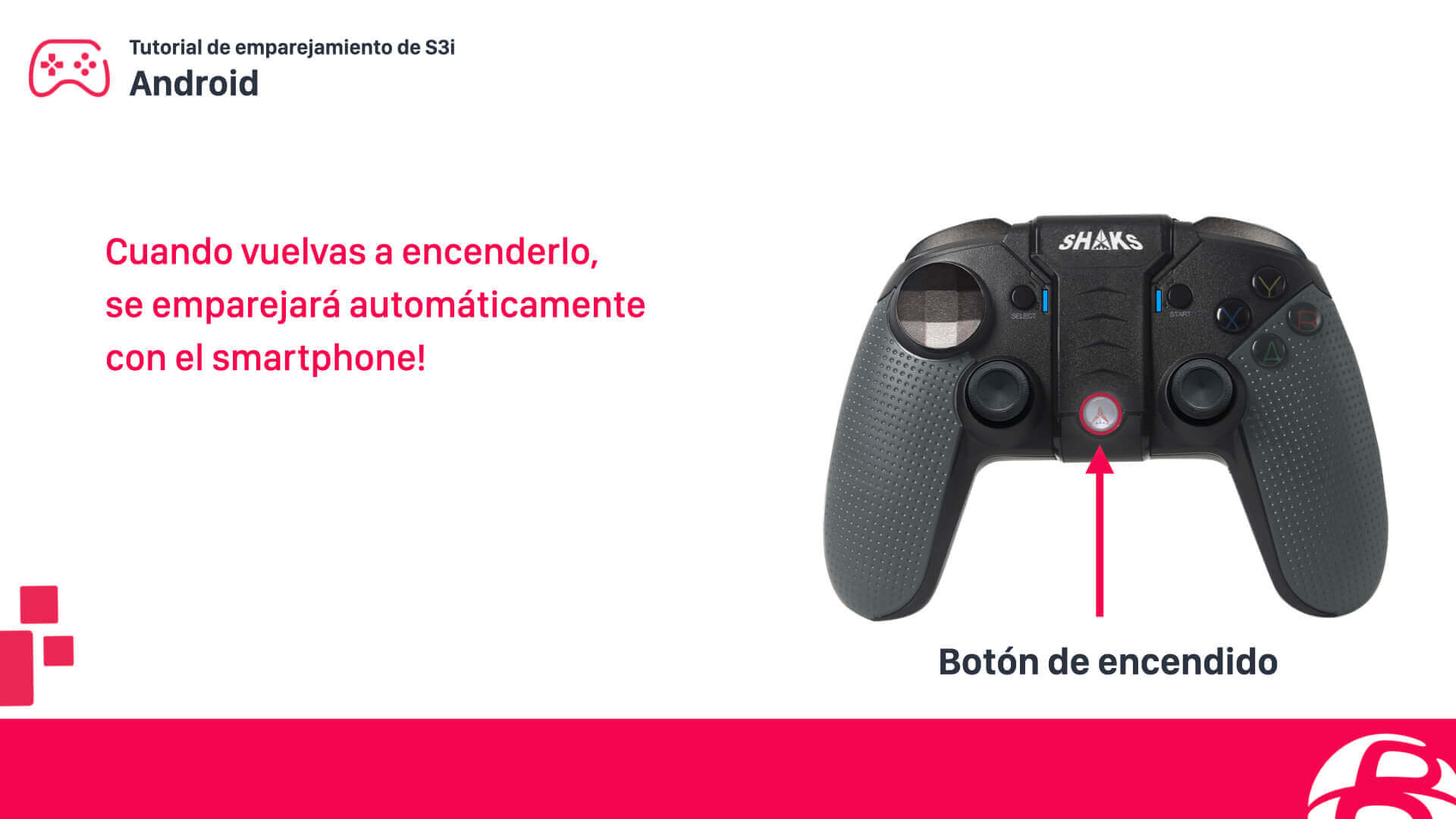 Configurar un mando SHAKS S3b para smartphone Android