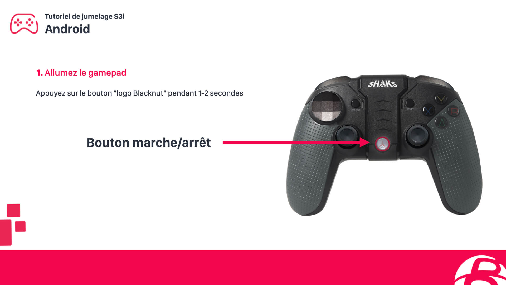 Configurer une manette SHAKS S3b sur smartphone Android