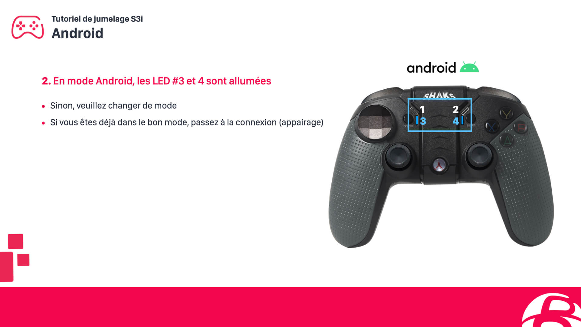 Configurer une manette SHAKS S3b sur smartphone Android
