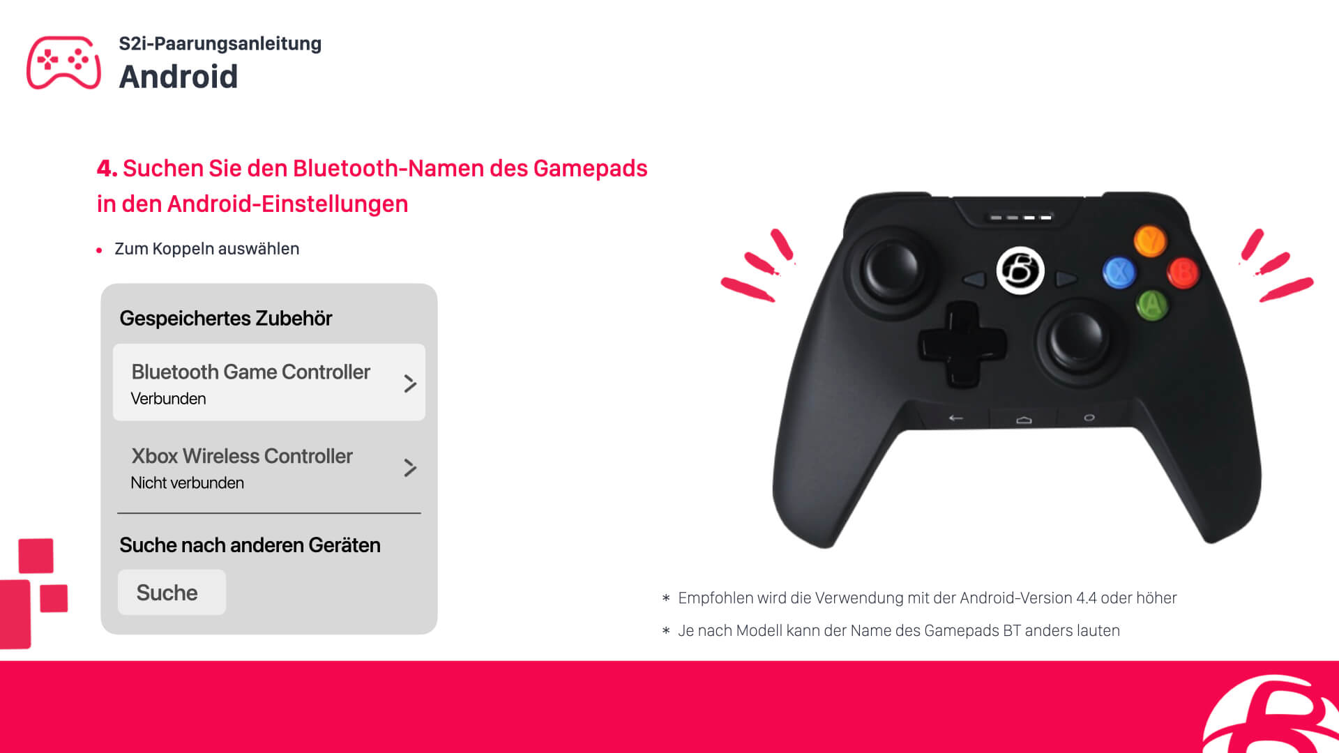 Konfiguriere einen SHAKS S2i Controller für Android Smart TV