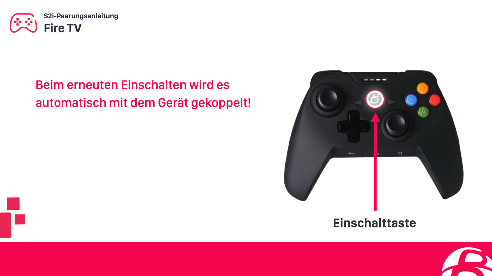 Konfiguriere einen SHAKS S2i Controller für Amazon Fire TV