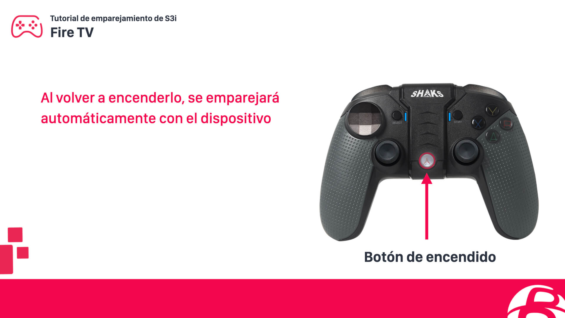 Configurar un mando SHAKS S3b para Amazon Fire TV