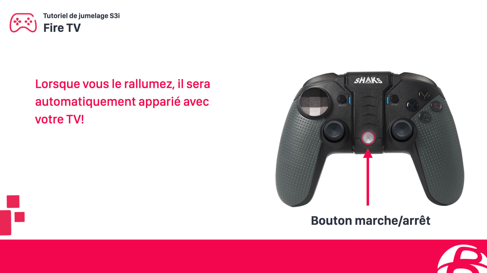 Configurer une manette SHAKS S3b sur Amazon Fire TV