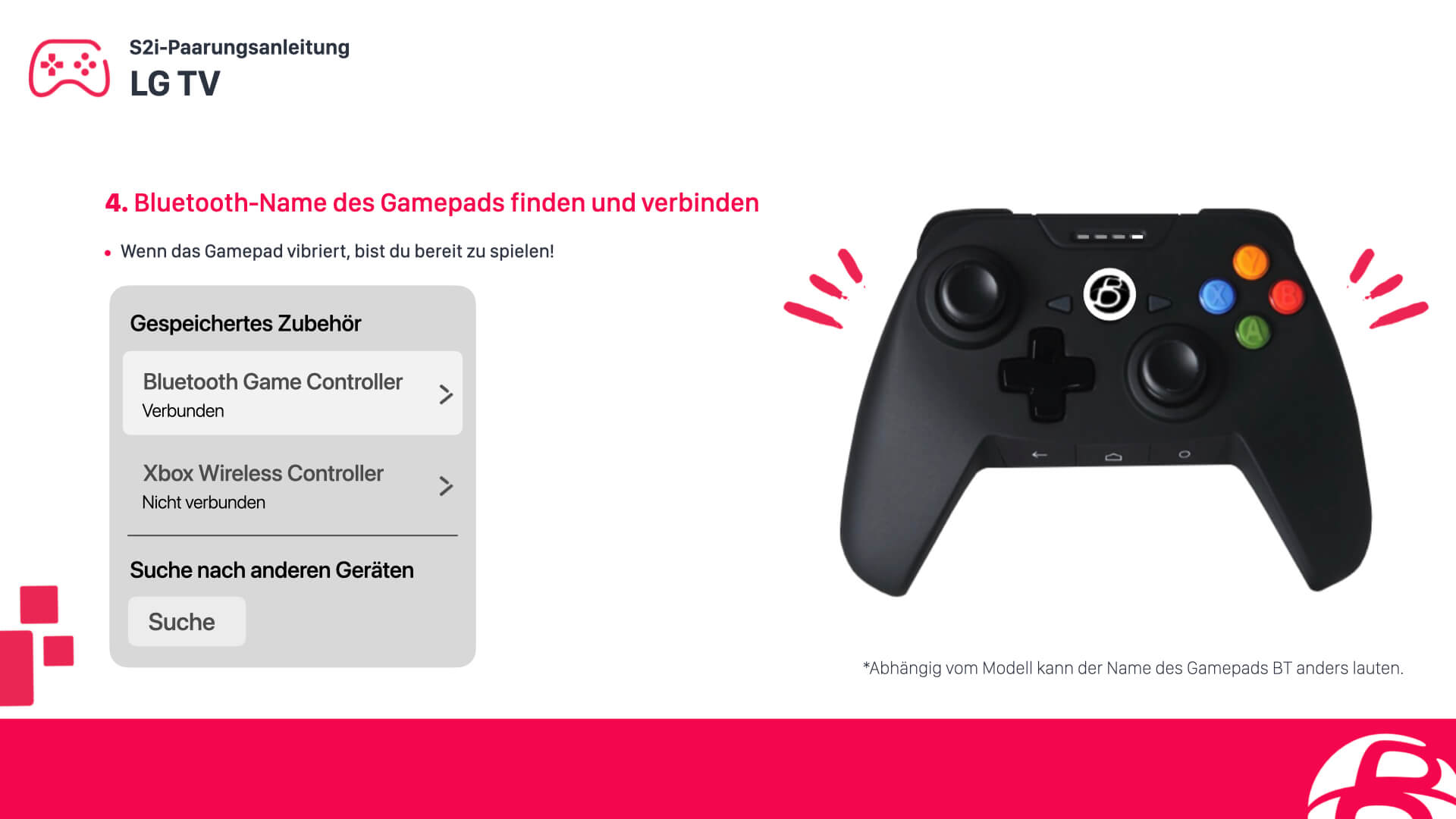 Konfiguriere einen SHAKS S2i Controller für LG Smart TV