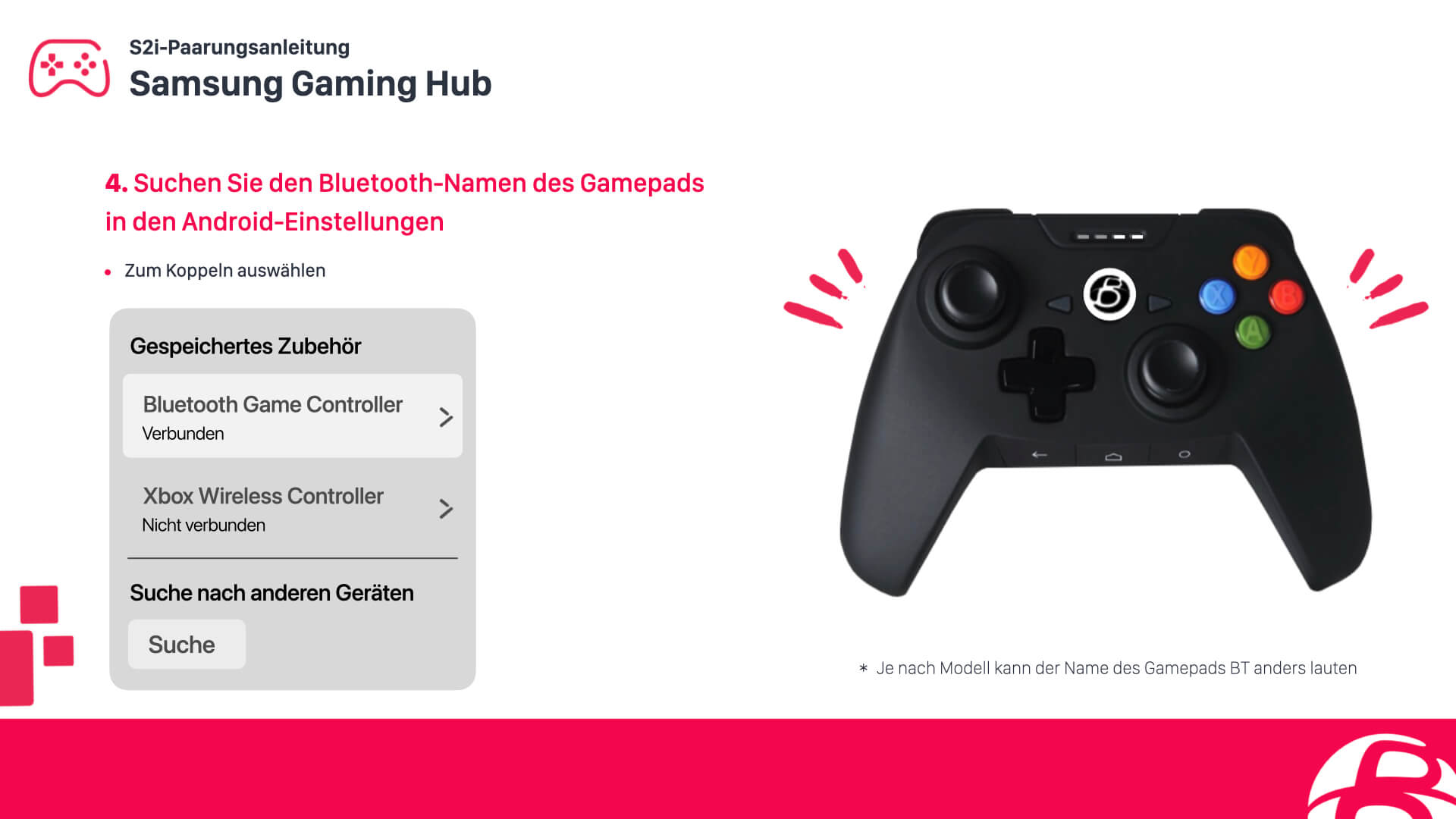 Konfiguriere einen SHAKS S2i Controller für Smart TV Samsung