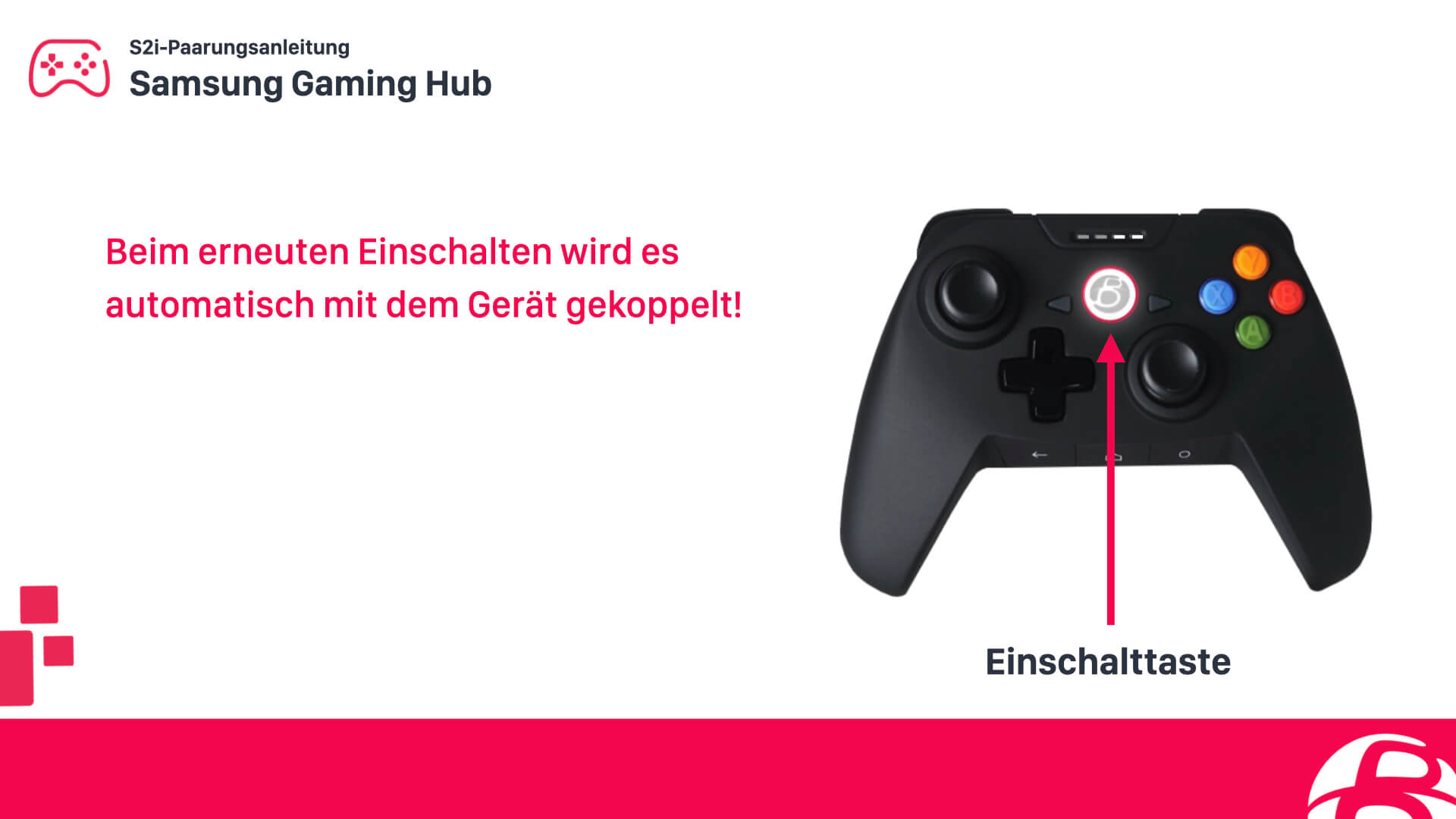 Konfiguriere einen SHAKS S2i Controller für Smart TV Samsung